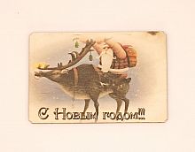 Магнит новый год "Дед мороз на олене" во Артём